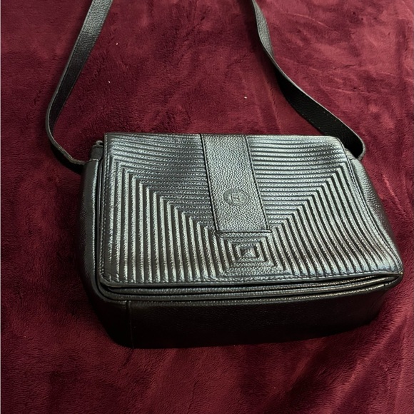 Fendi Black Textured Leather Bag